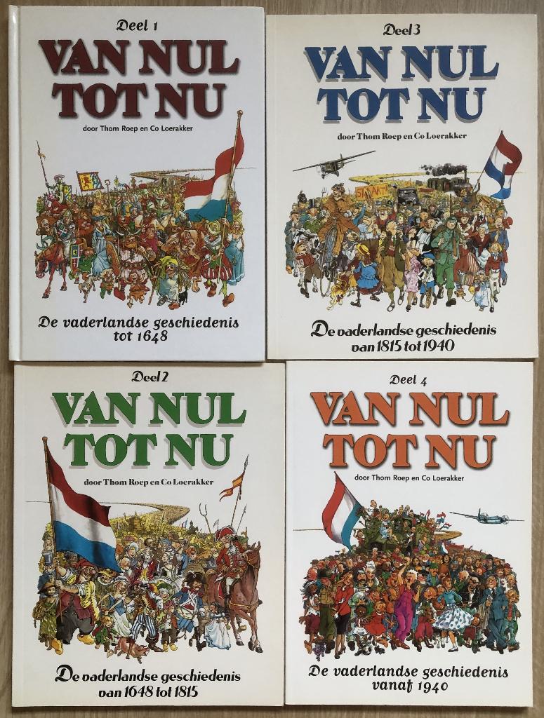 VAN NUL TOT NU - 4 STRIPBOEKEN - 1 HARDCOVER EN 3 SOFTCOVERS, Boeken, Meerdere stripboeken, Ophalen of Verzenden, Zo goed als nieuw