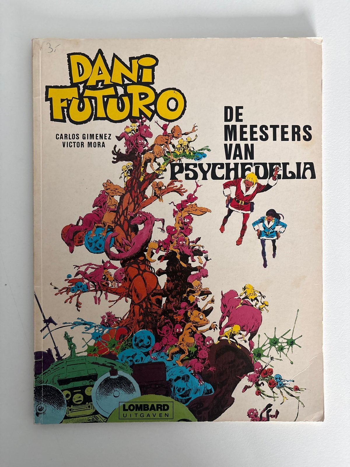 Dani Futuro: De Meesters van Psychedelia - Carlos Gimenez, Eén stripboek, Ophalen of Verzenden, Gelezen