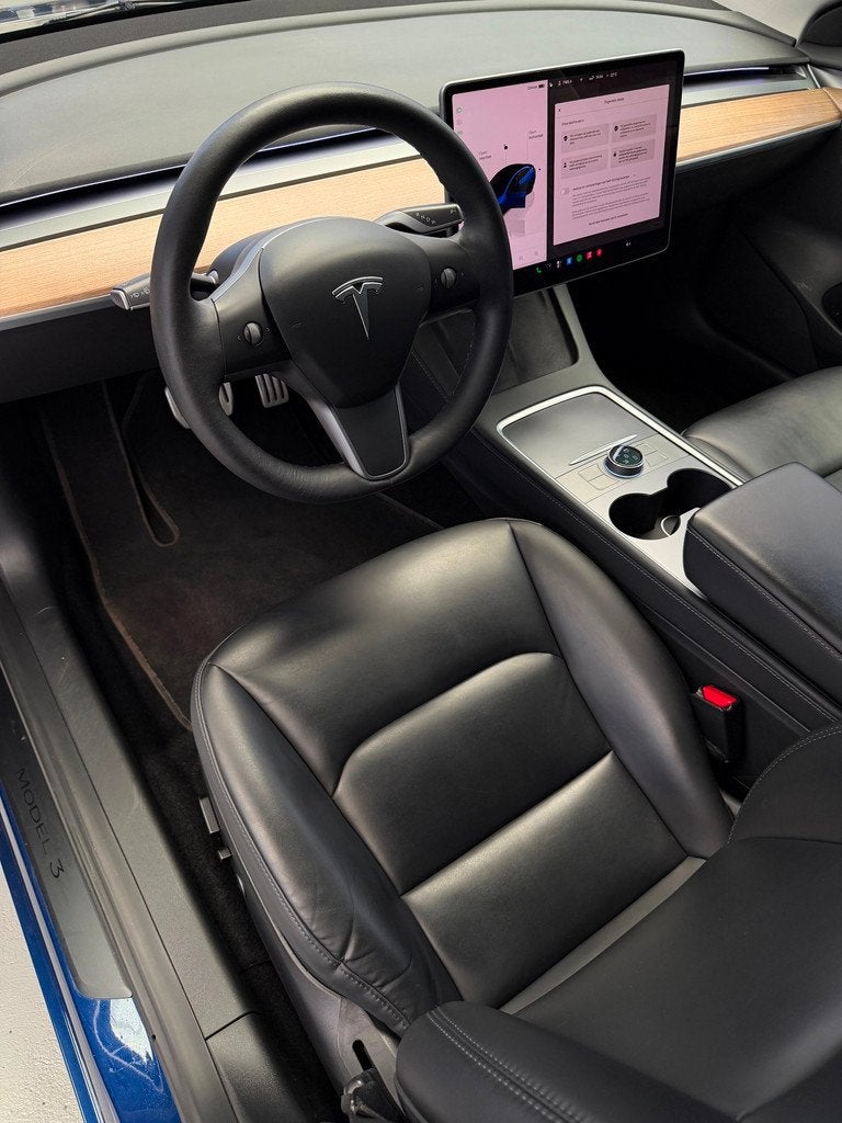 Tesla Model 3 Performance AWD 75 kWh 534pk, Auto's, Tesla, Automaat, Gebruikt, Zwart, Blauw