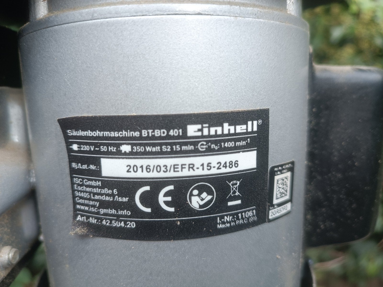 Einhell BT-BD 401 Kolomboormachine - Zo goed als nieuw, Ophalen, Zo goed als nieuw, Minder dan 400 watt, Kolomboormachine