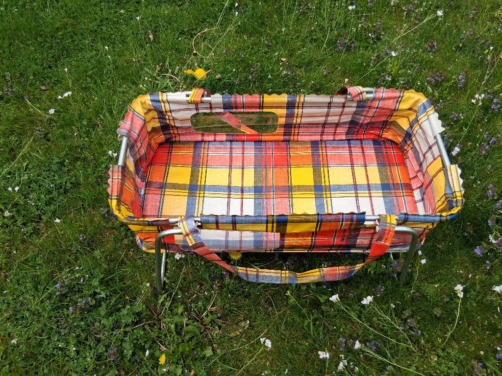 Poppencampingbedje, Ophalen, Gebruikt, Babypop
