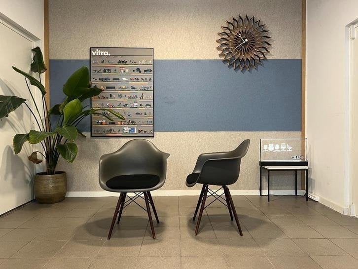 Vitra | Eames | DAW | Basalt | Hopsak | 2x, Gebruikt, Twee, Bruin, Ophalen of Verzenden