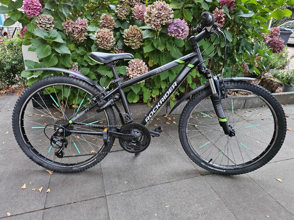 Btwin Rockrider ST500 24inch mountainbike zo goed als nieuw, Ophalen, Zo goed als nieuw, 24 inch, Versnellingen