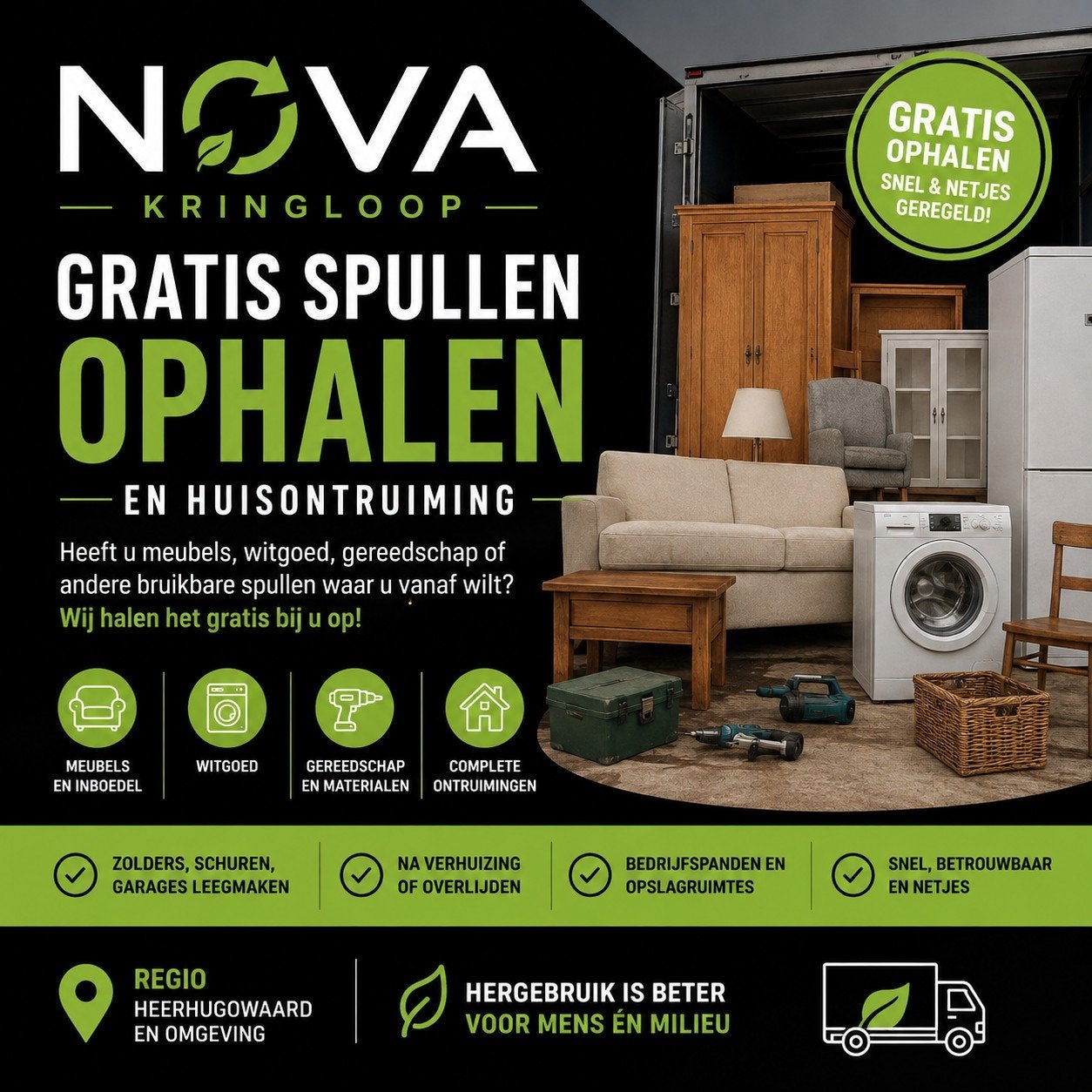 GRATIS SPULLEN OPHALEN, Diversen, Ophalen of Verzenden