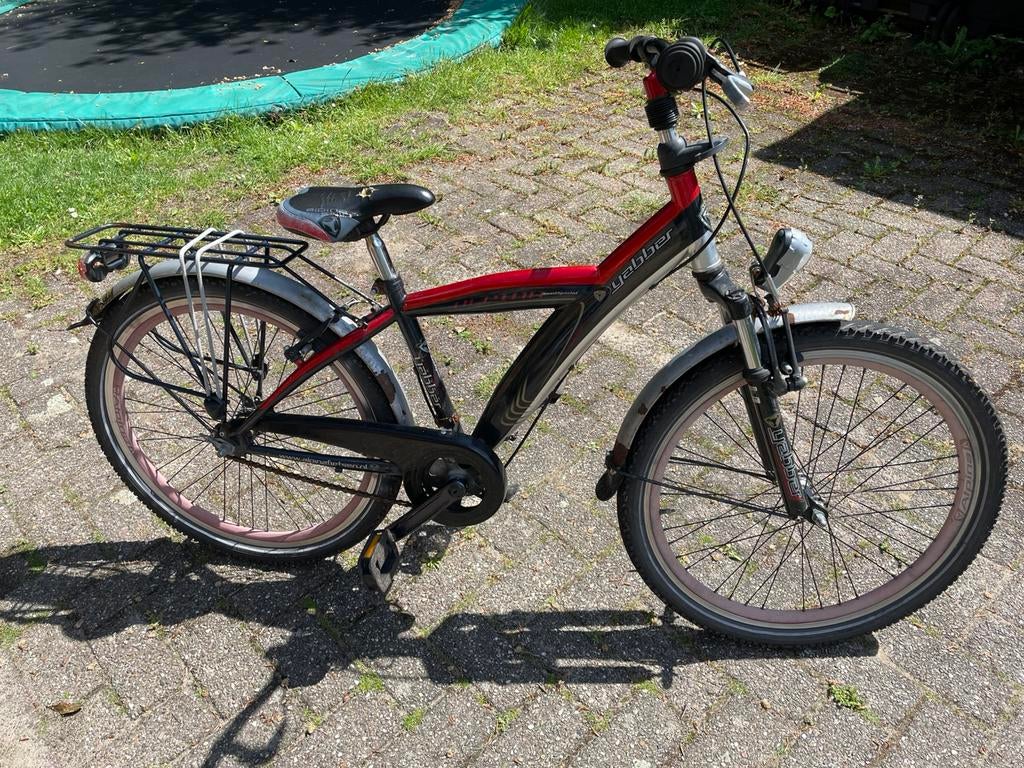 Alpina Yabber jongensfiets 24 inch met wat aandachtspunten, Ophalen, Terugtraprem, Handrem, Gebruikt