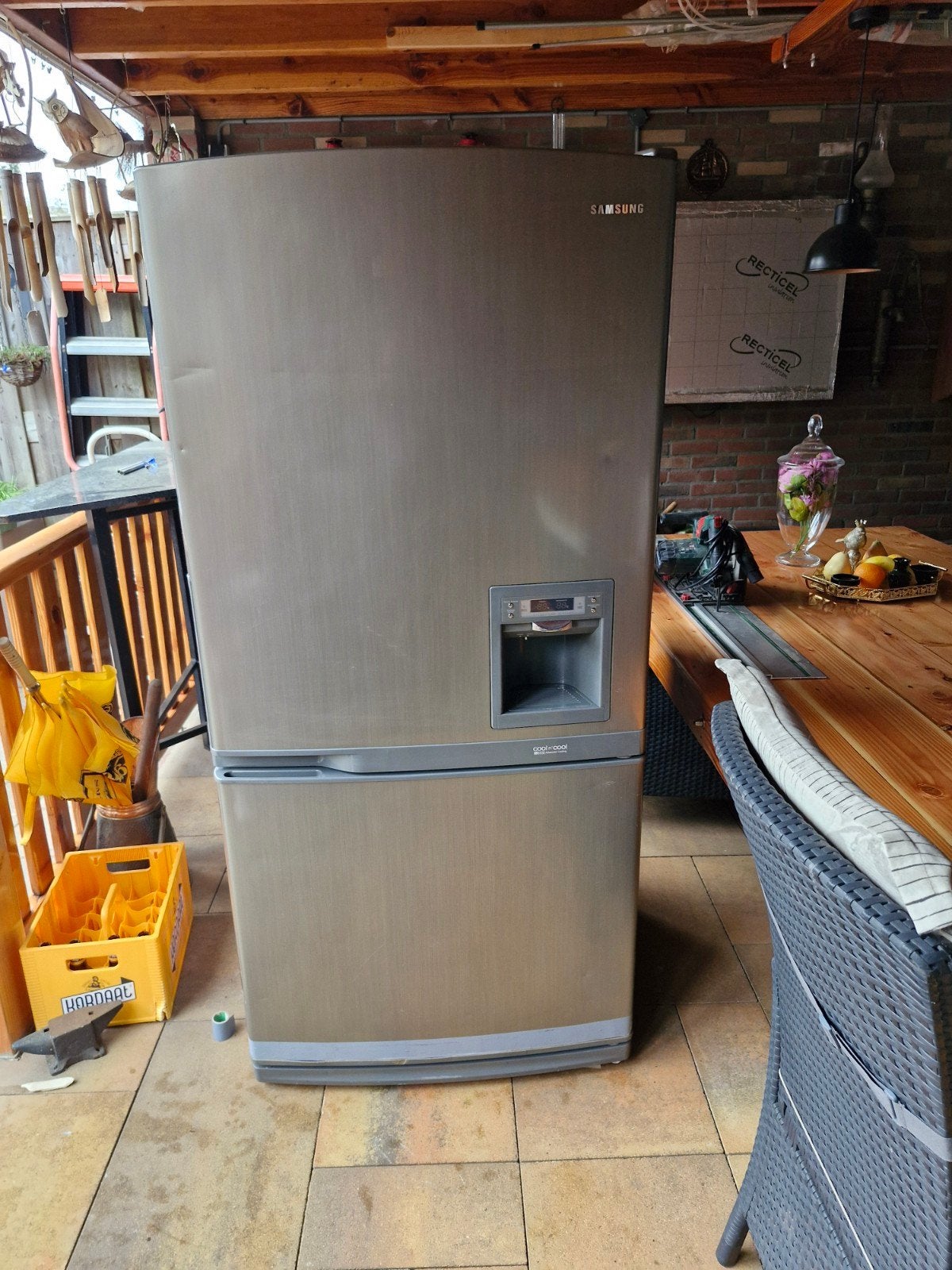 samsung koelkast, Ophalen, Gebruikt, 200 liter of meer, 60 cm of meer