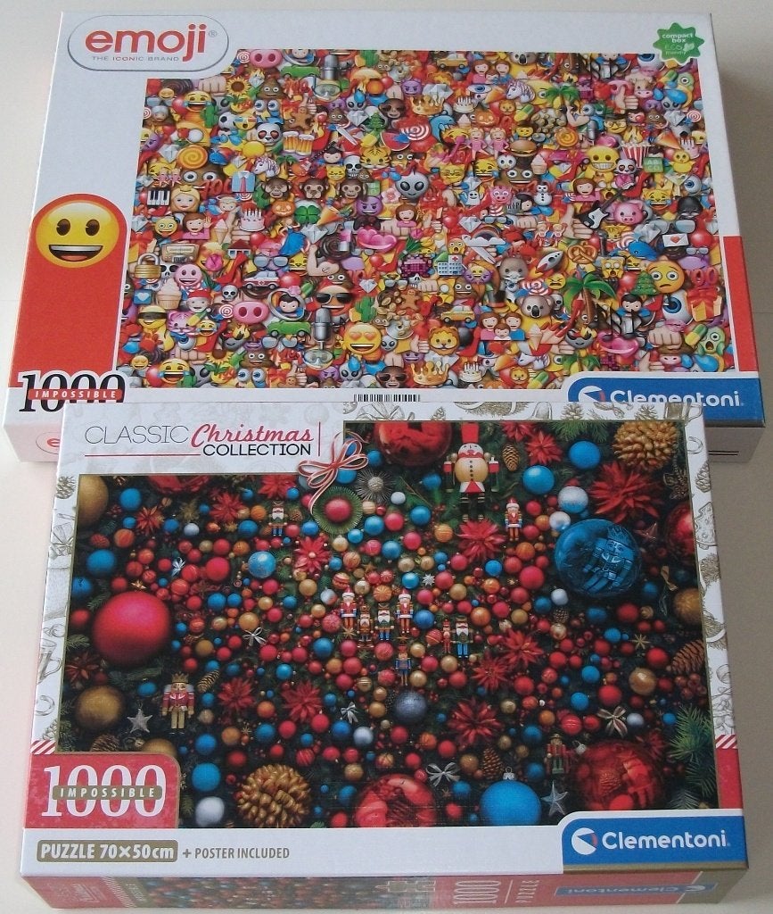 Diverse *** PUZZELS CLEMENTONI IMPOSSIBLE *** 2 stuks, Ophalen of Verzenden, 500 t/m 1500 stukjes, Zo goed als nieuw, Legpuzzel