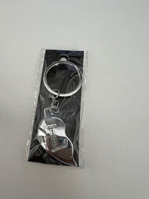 Sleutelhanger Half Hart  Letter L met steentjes, Ophalen of Verzenden, Nieuw, Overige typen