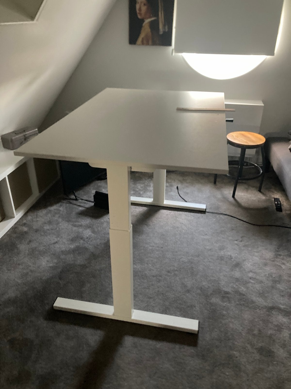 In hoogte verstelbaar bureau (handmatig), Ophalen, In hoogte verstelbaar, Zo goed als nieuw, Overige merken