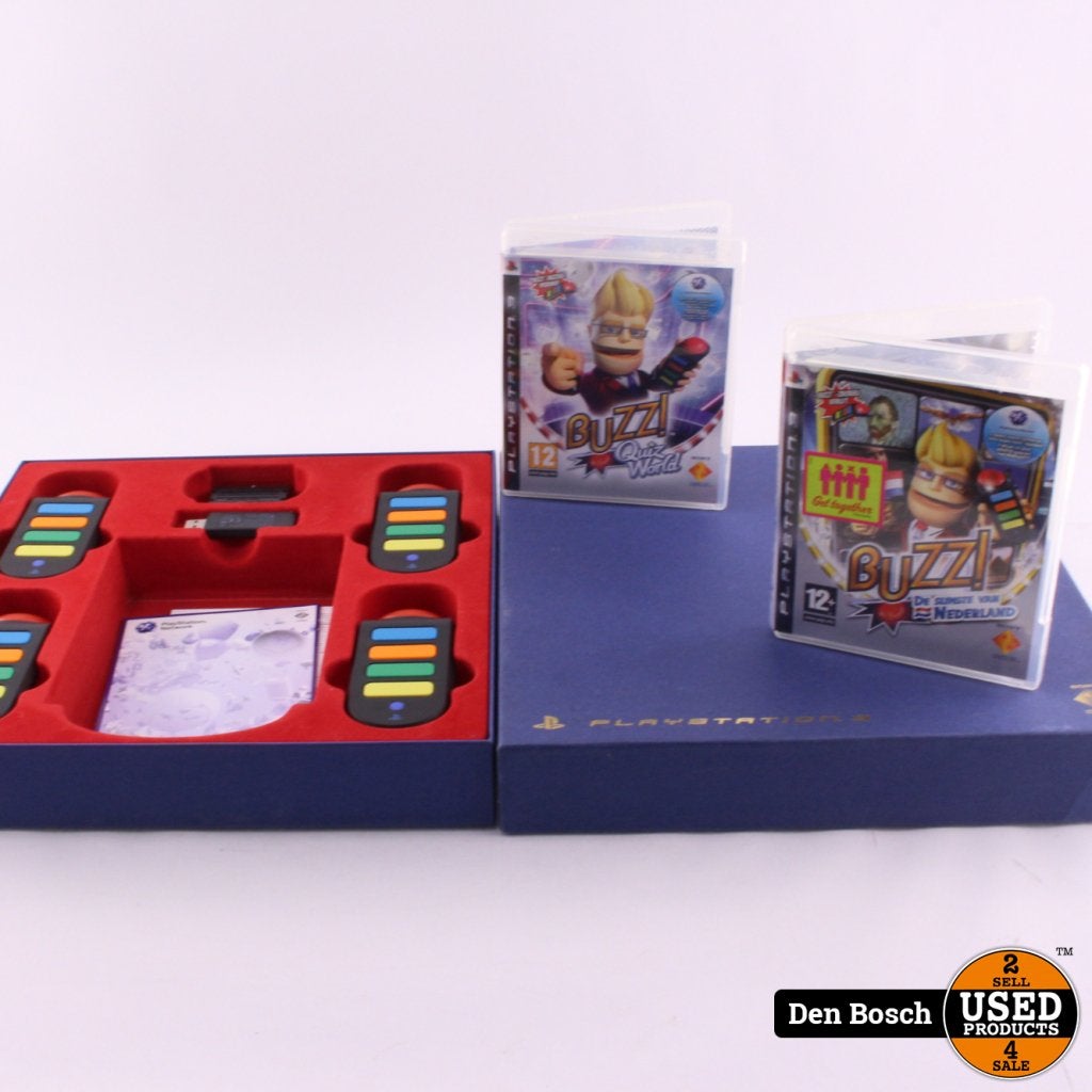 Buzz Quiz World Special Edition | Compleet | In doos, Playstation, Gebruikt, Support@playstation.com, 2207 Bridgepointe Parkway
San Mateo, CA 94404
United States