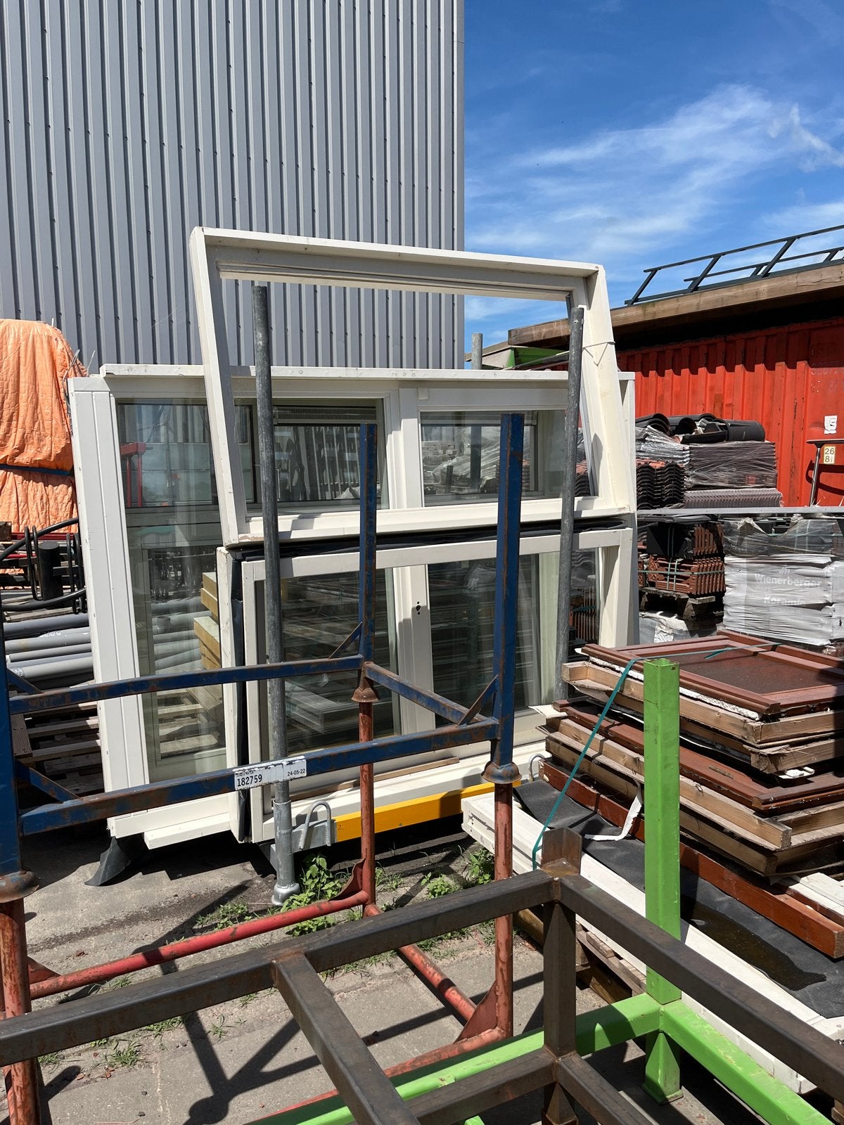 Diverse kozijnen - Raamkozijnen met glas, Kunststof, Gebruikt, Raamkozijn, 150 tot 225 cm