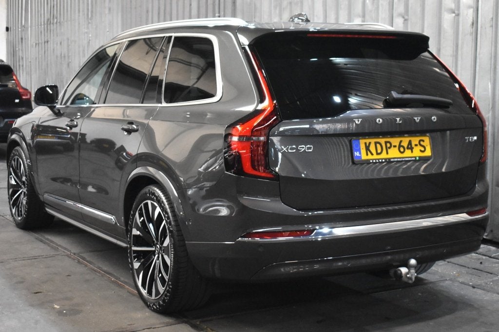 Volvo XC90 2.0 T8 AWD Ul Bright, Auto's, Gebruikt, 4 cilinders, Blauw, Hybride Elektrisch/Benzine
