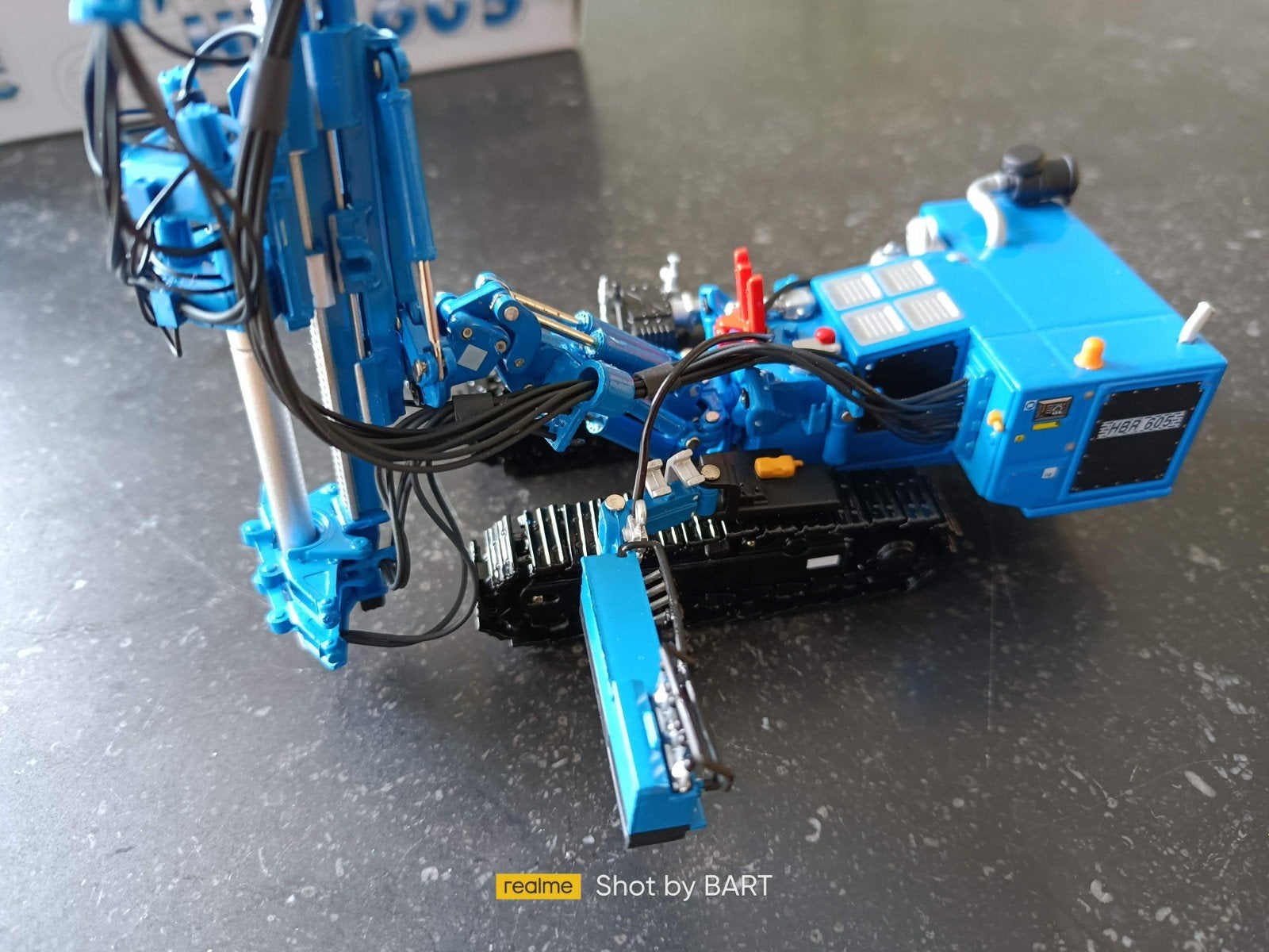 BOORMACHINE HÜTTE HBR 605 BLAUW GEEN CONRAD NZG, Ophalen of Verzenden, Nieuw, Hijskraan, Tractor of Landbouw, Conrad