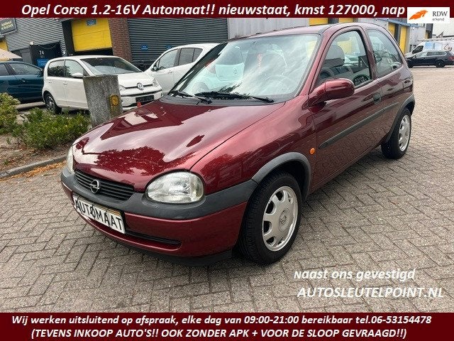 Opel Corsa 1.2i-16V Strada , VOLEDIGE AUTOMAAT, ALTIJD BINNE, Auto's, 450 kg, Gebruikt, Origineel Nederlands, Bedrijf