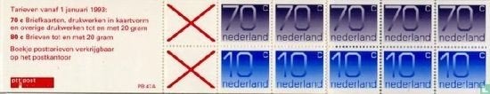 Postzegelboekje pb 47a Cijfer 1993 NL Postfris, Ophalen of Verzenden