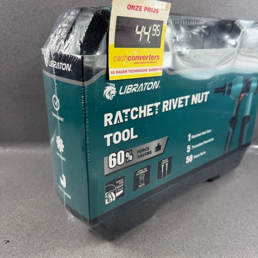 Libraton Klinknagel ratel nutsert toolkit | nieuw | 416075, Ophalen of Verzenden, Gebruikt, Overige typen, Overige merken