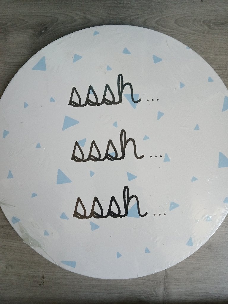 Schilderij Sssh baby jongens, Ophalen of Verzenden, Nieuw