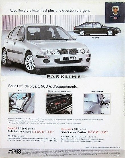 6 vintage advertenties reclames Rover autos 1970-2005, Verzamelen, Merken en Reclamevoorwerpen, Ophalen of Verzenden, Gebruikt
