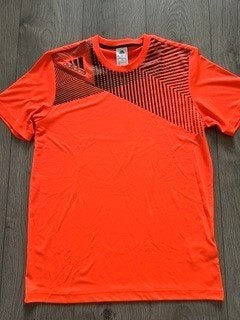 Adidas sportshirt maat M, Maat 48/50 (M), Oranje, Ophalen of Verzenden, Zo goed als nieuw