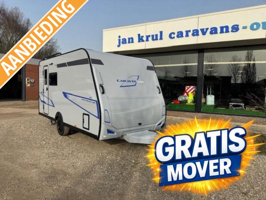 Caravelair Sport Line 420 Anniversary Line voorjaarsmodel, Caravans en Kamperen, Schokbreker, Bedrijf, Treinzit, Tot en met 3