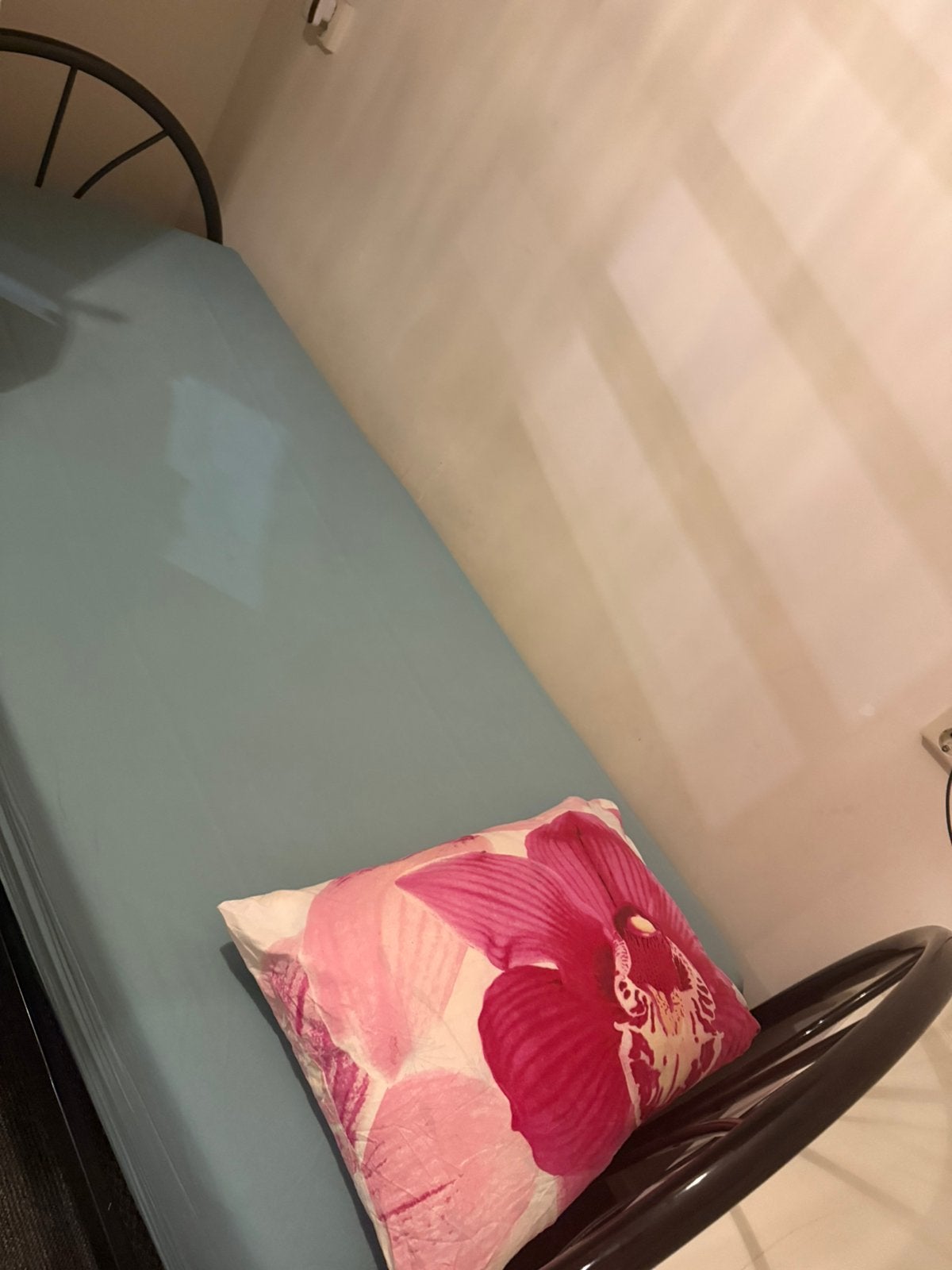 Bed met matras, Ophalen, 90 cm, Eenpersoons, Zwart