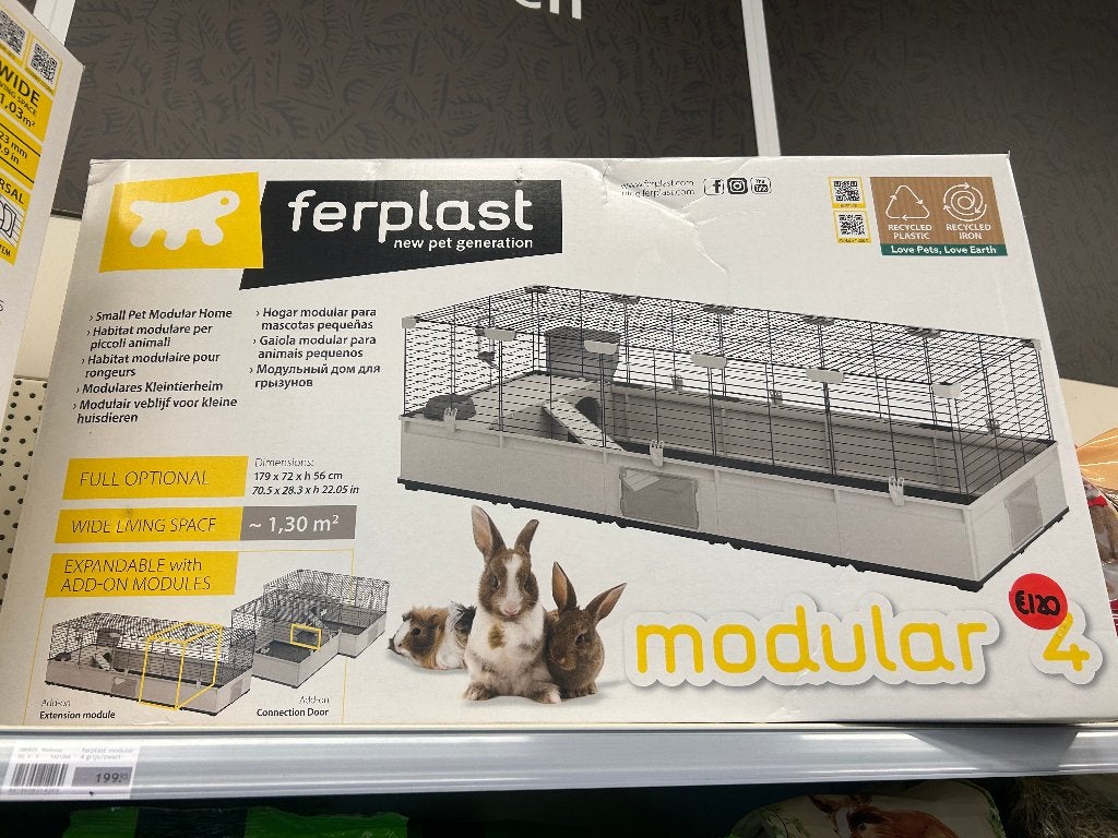 Ferplast Modular 4, Kooi, 110 cm of meer, Ophalen, Minder dan 60 cm