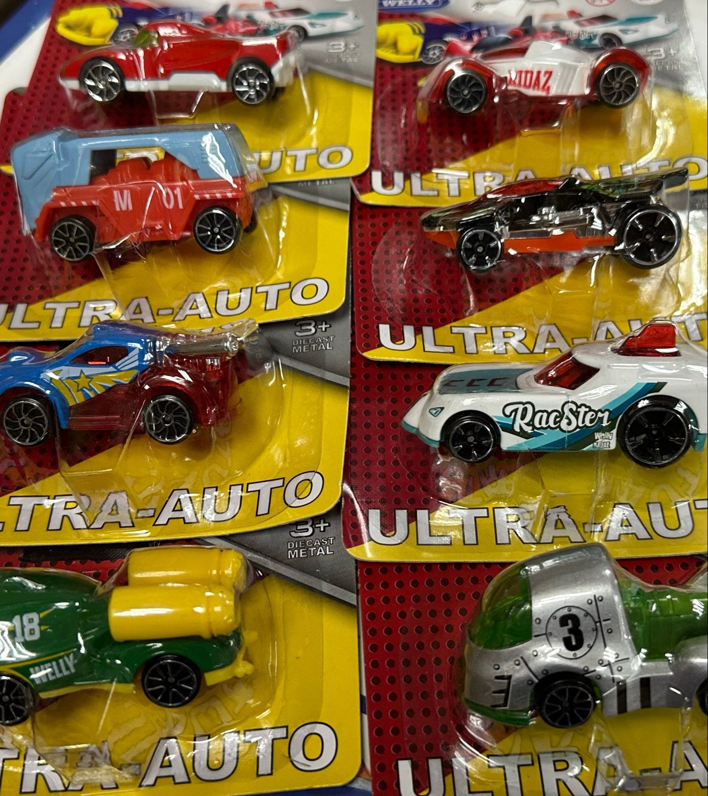 Partij 100 stuks Ultra Auto's - 8 Verschillende Soorten, Ophalen of Verzenden, Nieuw
