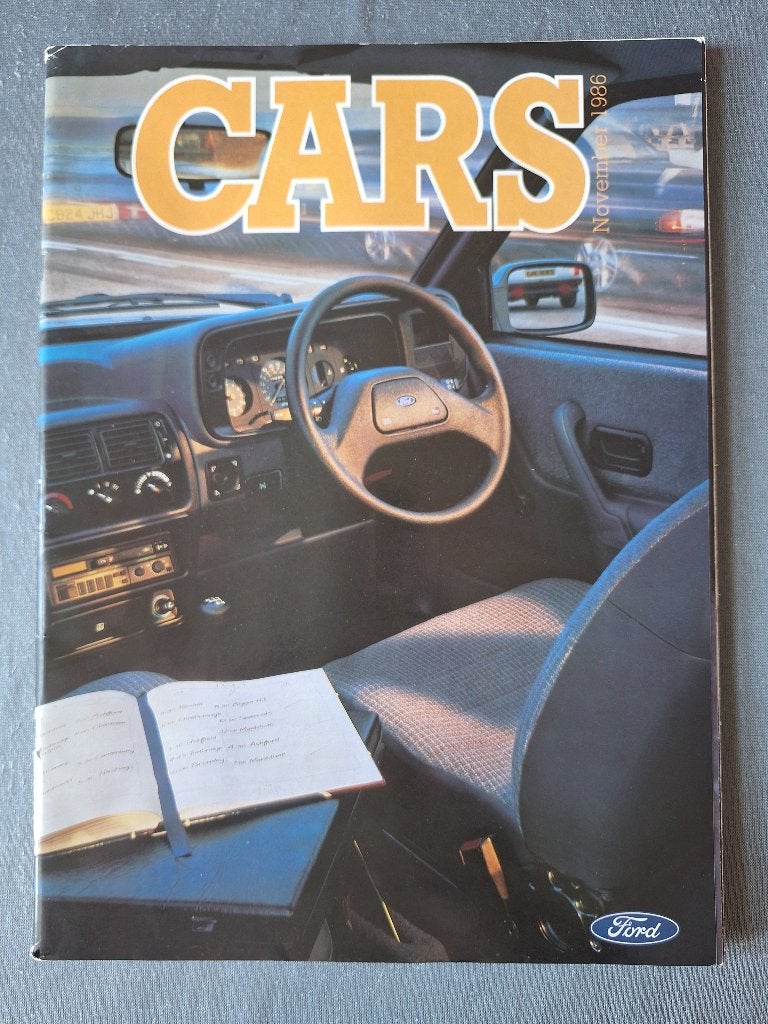 Brochure FORD - CARS - Nov 1986 Engels, Verzenden, Gelezen, Ford