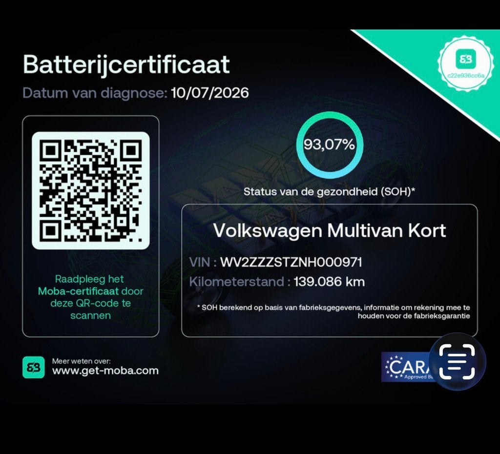 Volkswagen MULTIVAN 1.4 eHybrid Energetic 7P/PANO/H-UP/SFEER, Stof, Gebruikt, 2077 kg, 7 stoelen