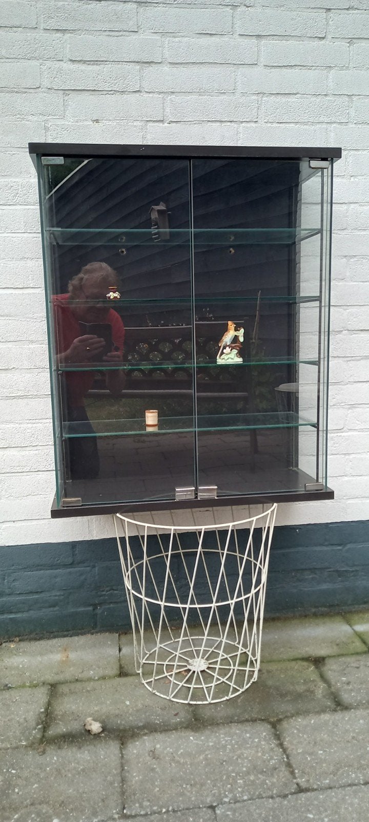 Ikea Vitrinekast Hangend - 72,5x61x25cm, Ophalen, Glas, 50 tot 100 cm, Minder dan 100 cm