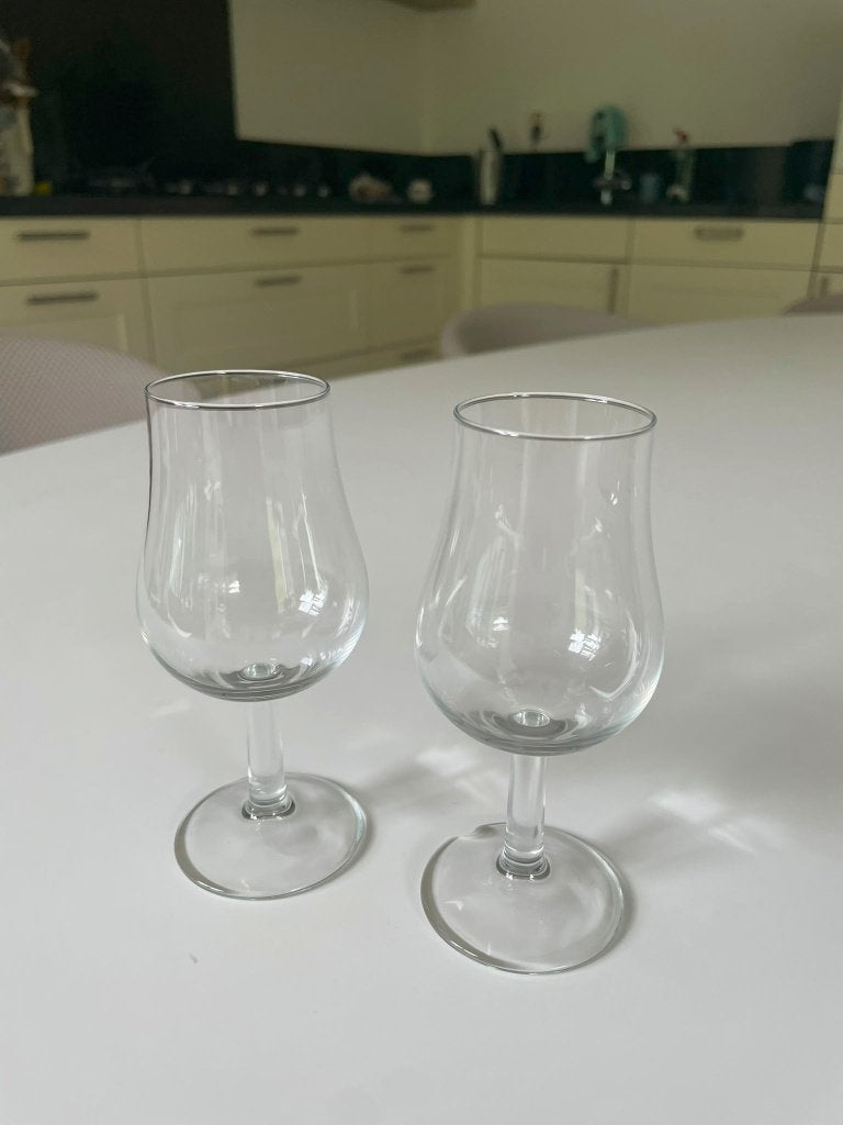 Twee whiskey glazen, Ophalen, Zo goed als nieuw, Overige typen