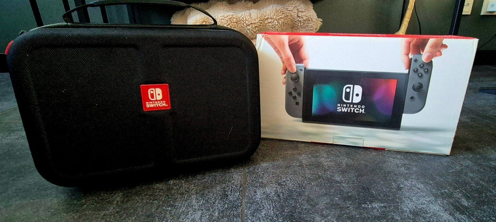 Nintendo Switch V2 met games en stevige reiskoffer, Met 2 controllers, Ophalen, Switch 2019 Upgrade, Gebruikt