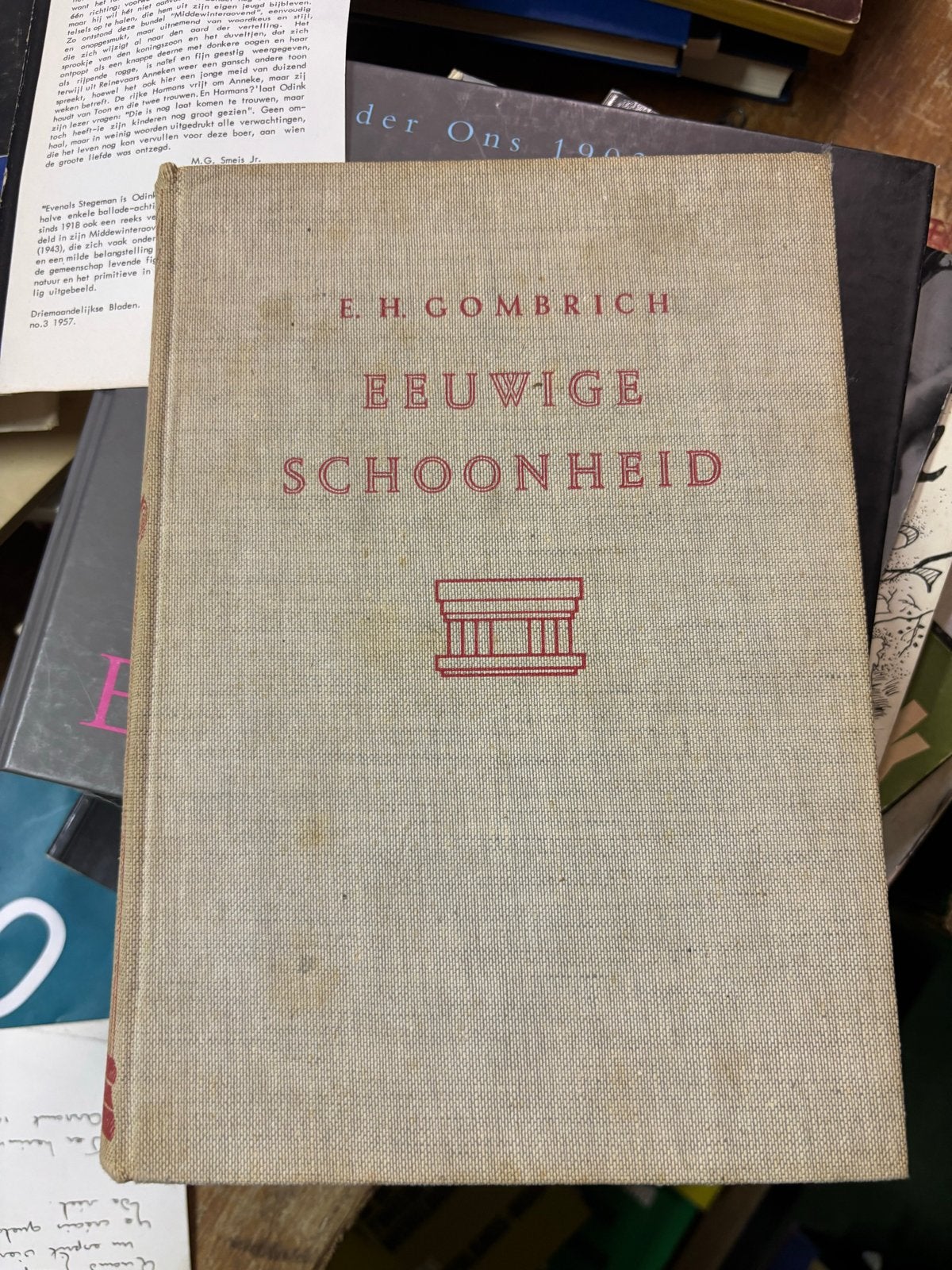 Eeuwige Schoonheid - E.H. Gombrich (1957), Ophalen of Verzenden, Gelezen, Overige onderwerpen