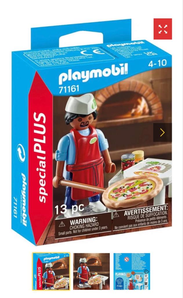 Playmobil Special Plus 71161 Pizzabakker met Oven - Compleet, Ophalen of Verzenden, Zo goed als nieuw