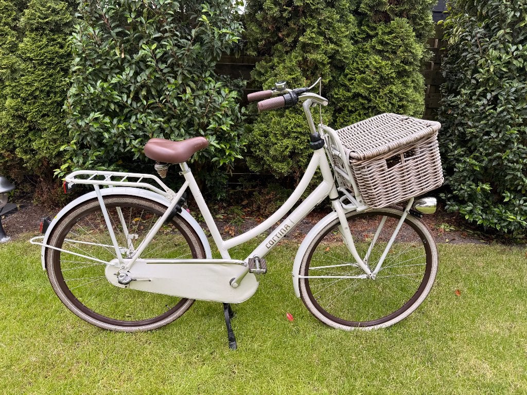 Cortina transportfiets dames wit, Gebruikt, Versnellingen, 56 cm of meer, Ophalen