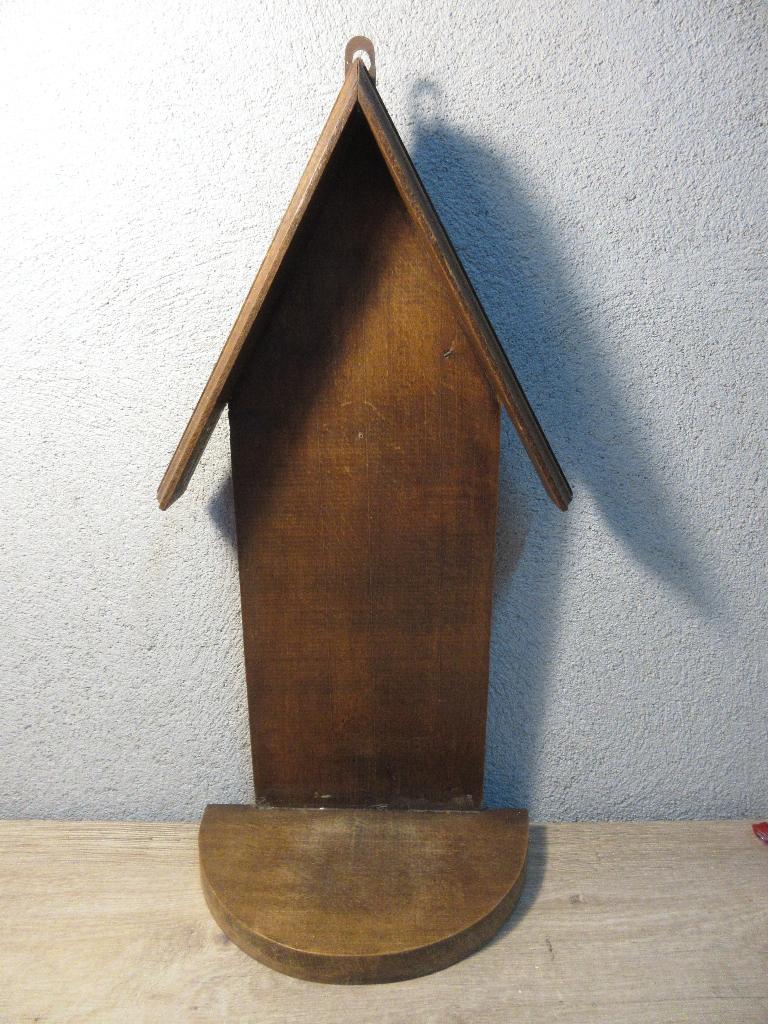 Houten console wandhanger voor beeld, Ophalen of Verzenden, Gebruikt