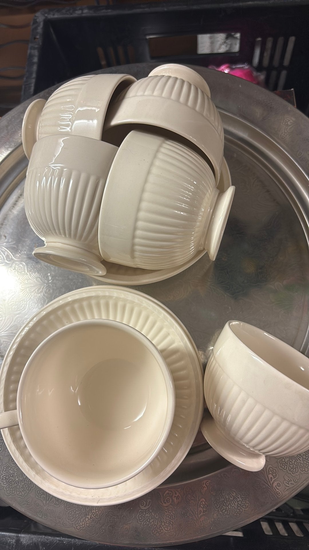 NIEUW!!  Wedgewood Edme theekopjes, Ophalen
