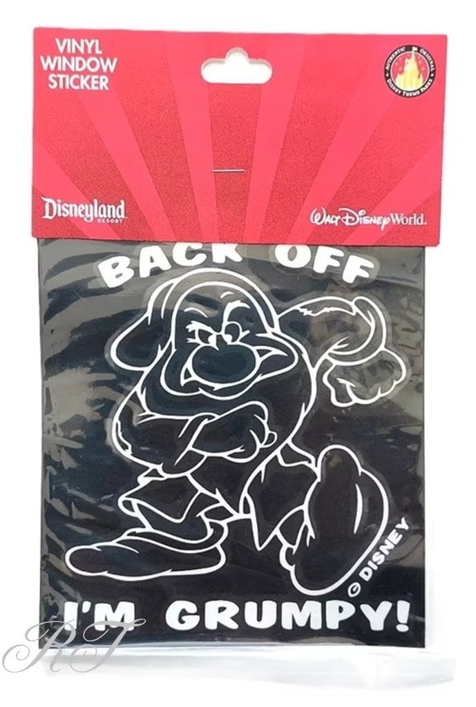 Disney I’m Grumpy vinyl auto-/raam sticker., Ophalen of Verzenden, Nieuw