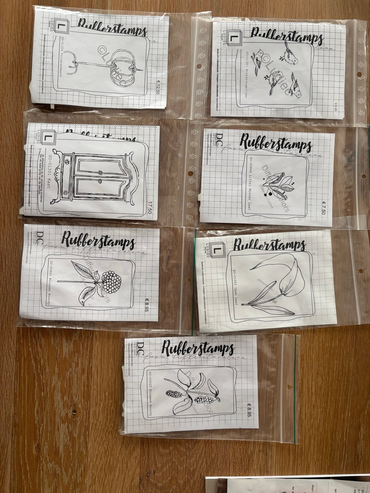 Ludiec Rubberstempels (gemount), Gebruikt, Dieren, Ophalen of Verzenden, Rubber