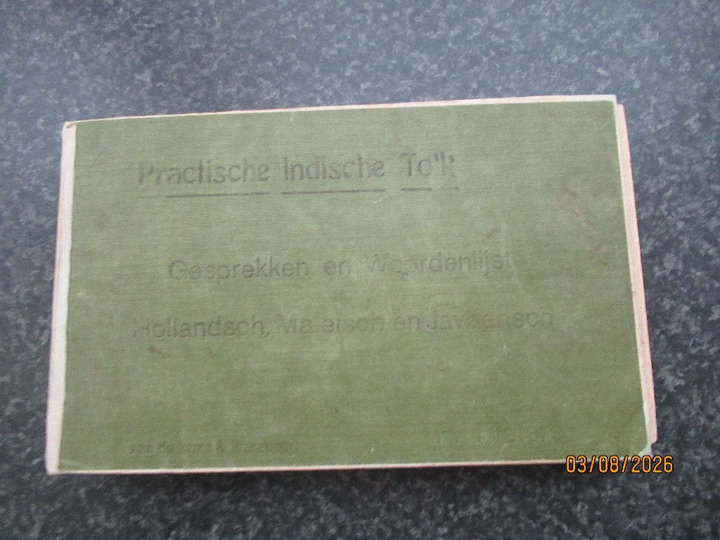 TAALGIDS- PRACTISCHE INDISCHE TOLK+ADVERTENTIES-ZELDZAAM1939, Ophalen of Verzenden