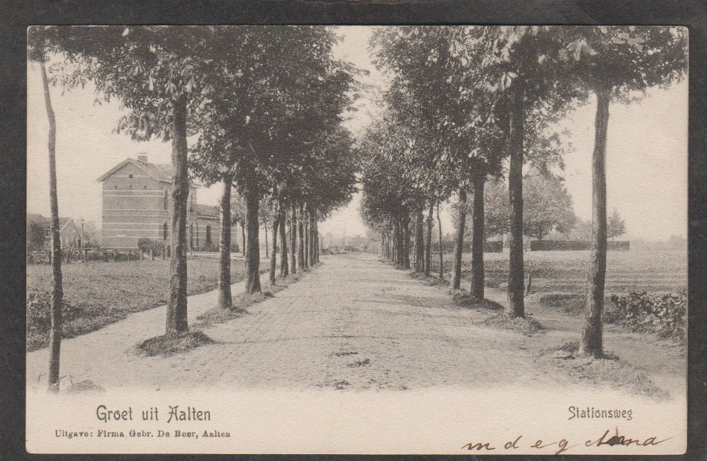 aalten stationsweg met station ?, Verzenden, Voor 1920, Gelopen, Gelderland