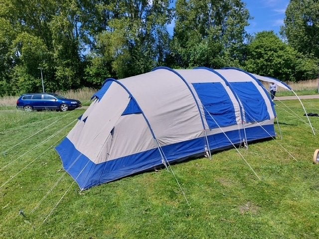 Vrijbuiter Michigan 320 PE katoenen tent met 2 slaapcabines, Ophalen, Gebruikt, Tot en met 4