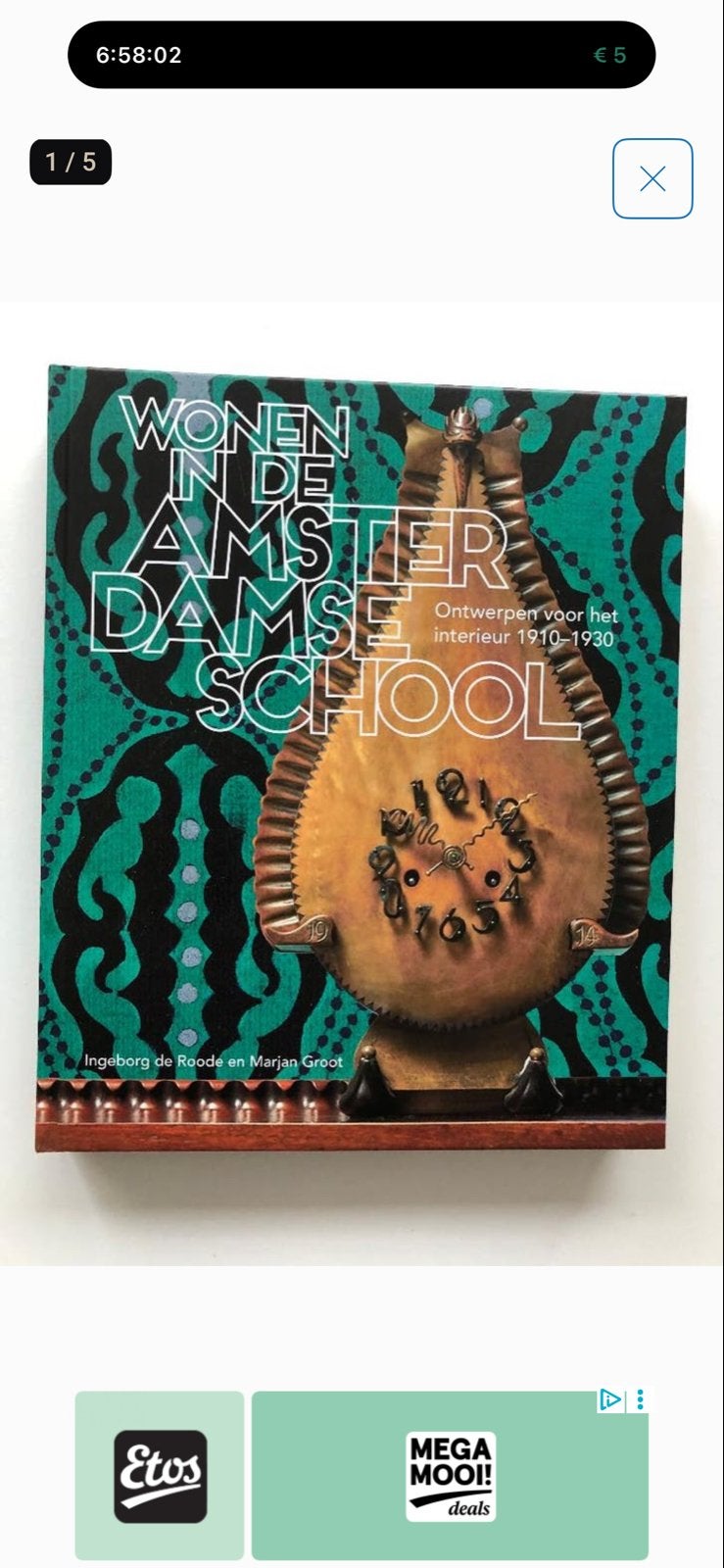 Wonen in de Amsterdamse School: 1910-1930, Ophalen of Verzenden, Zo goed als nieuw, Interieur en Design