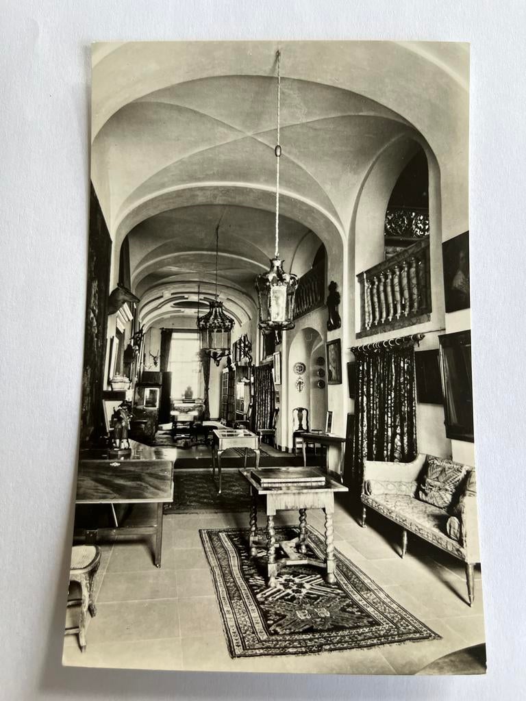 Ansichtkaart Kasteel Amerongen Lange Gang -, Ophalen of Verzenden, Ongelopen, Utrecht