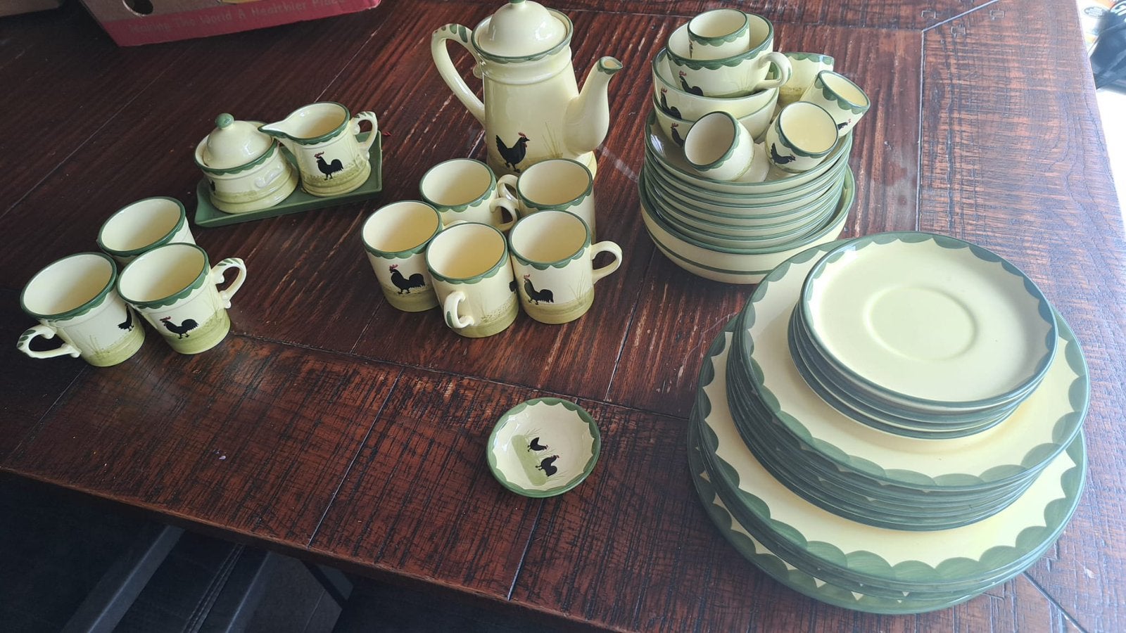 Kip en haan servies van Zeller Keramik, Ophalen, Zo goed als nieuw, Porselein, Overige typen