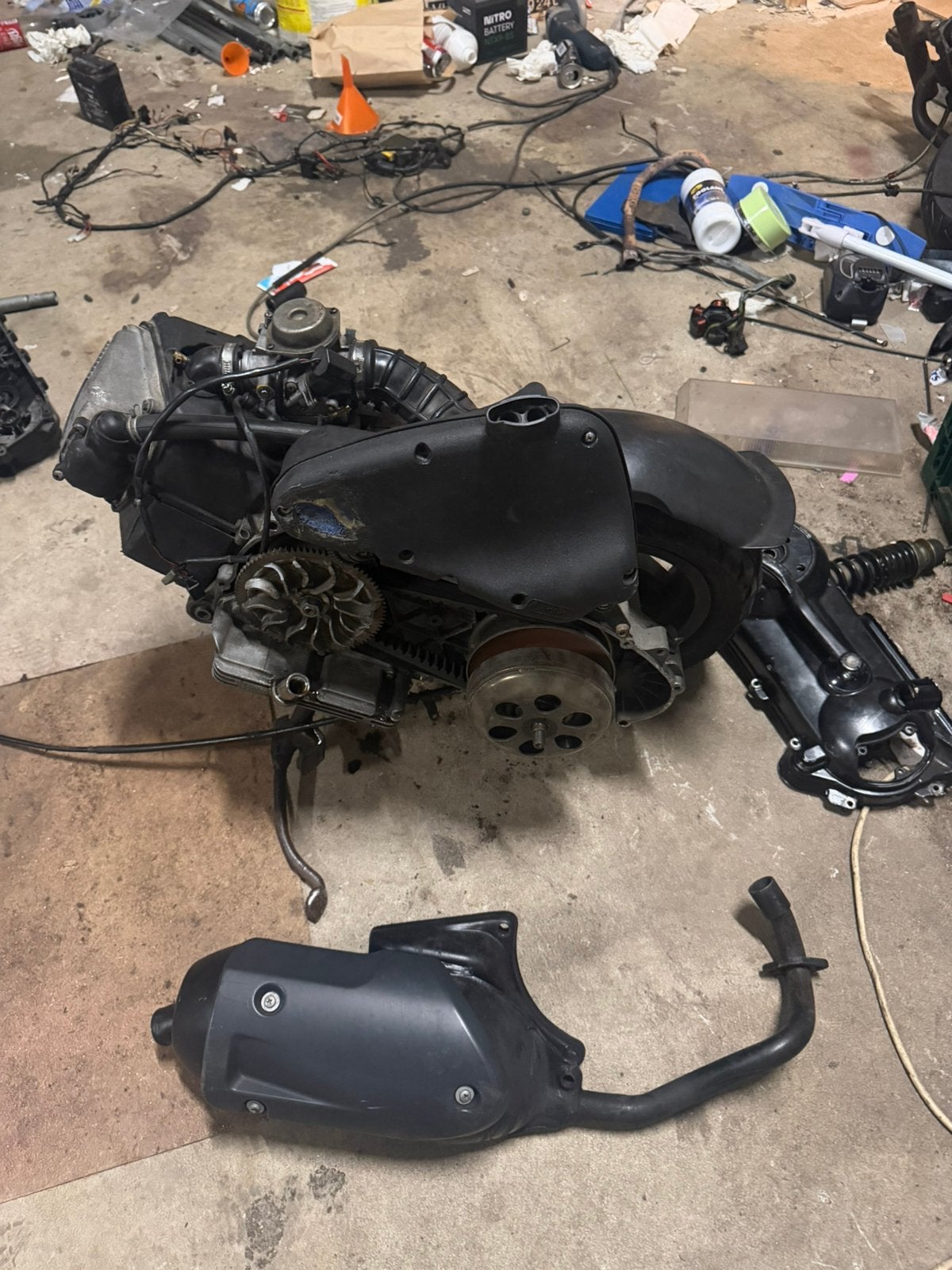 Piaggio 125cc leaderblok, Ophalen, Zo goed als nieuw, Blok, Piaggio
