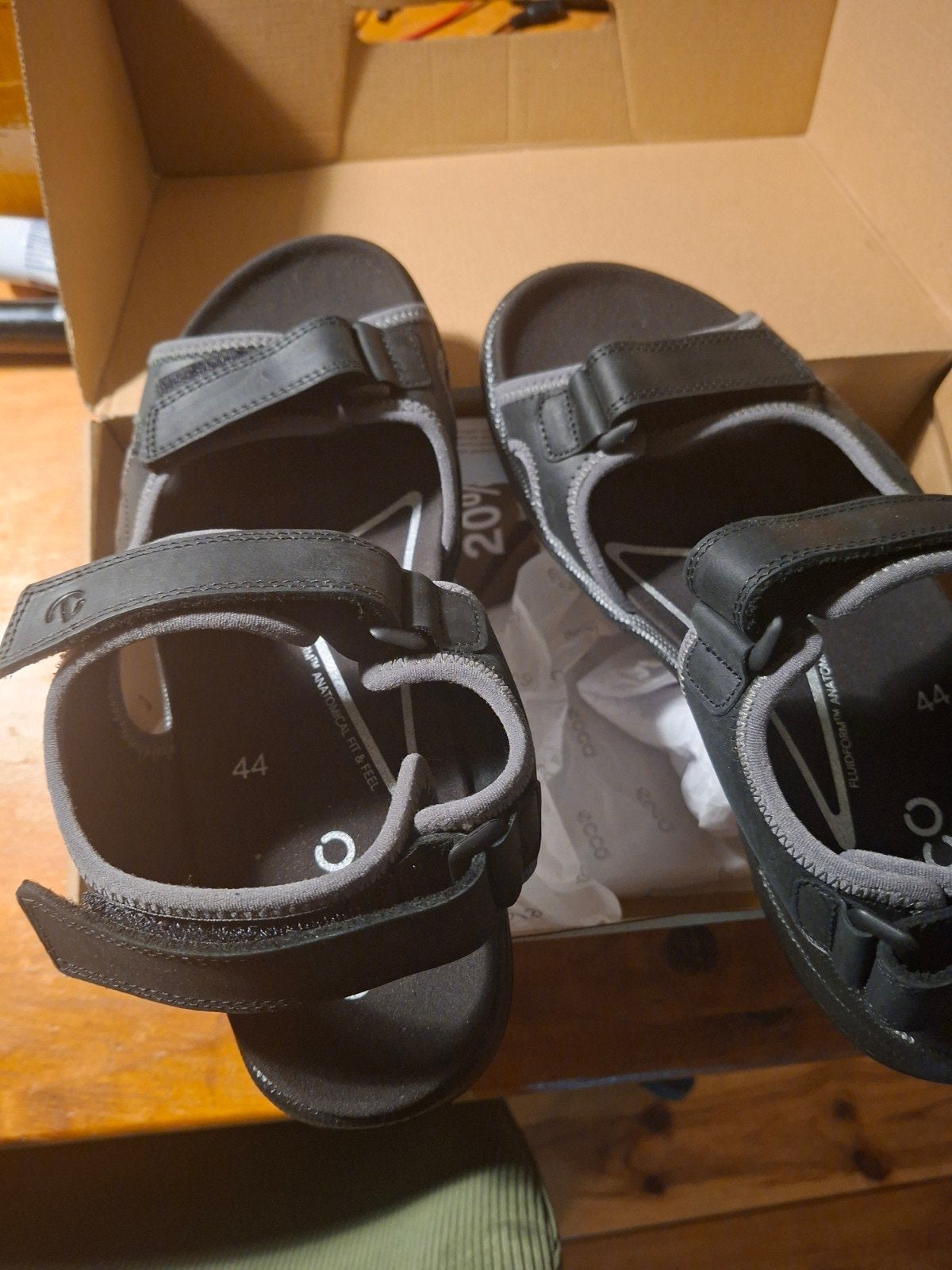 Ecco sandalen maat 44 - Nieuw, Sandalen, Ecco, Zwart, Nieuw