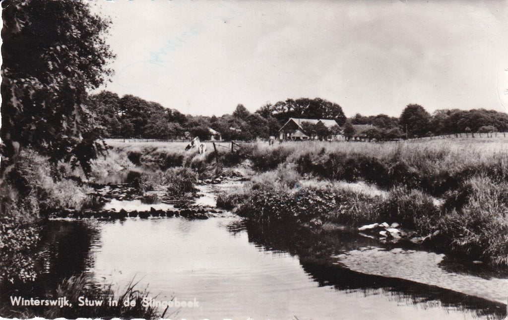 Winterswijk stuw in de Slingebeek, Verzenden, 1960 tot 1980, Gelopen, Gelderland