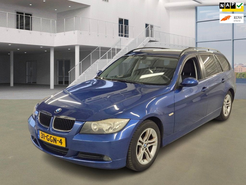 BMW 3-serie Touring 320i Business Line, Keurmerk '100% Onderhouden', Achterwielaandrijving, 4 cilinders, Blauw