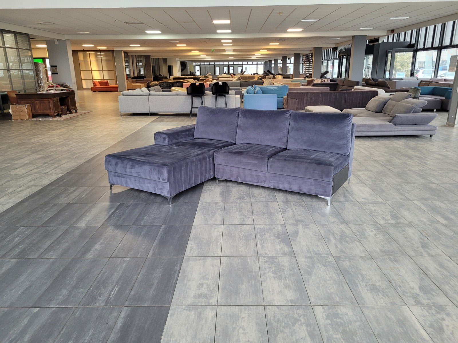 ✅️️️️️️️️️️ GEREINIGD velvet hoekbank 260x180 | BEZORGEN, 250 tot 300 cm, Info@onbekend.nl, Hoekbank, Ophalen of Verzenden